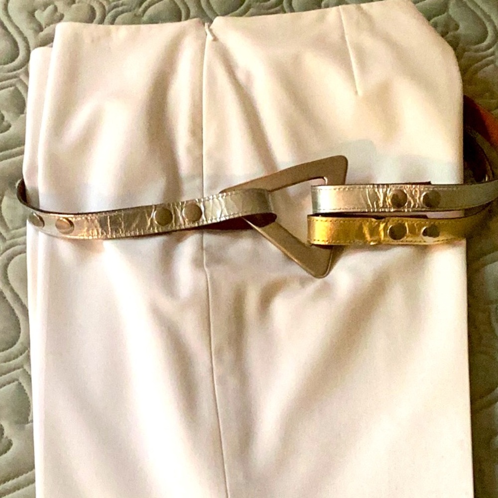 Vintage, gold and silver, artistic belt